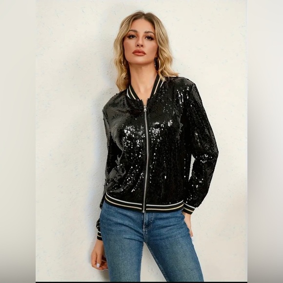 Fleur De Lis Sequins Jacket - Picture 4 of 5